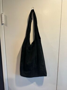 Velvet by Graham & Spencer Black Suede Shoulder Bag